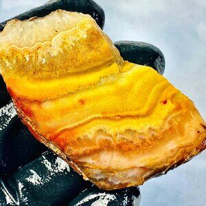 Old Stock Mexican Crazy Lace Agate Slab Slice Stone Cab Cabbing Desert Rough